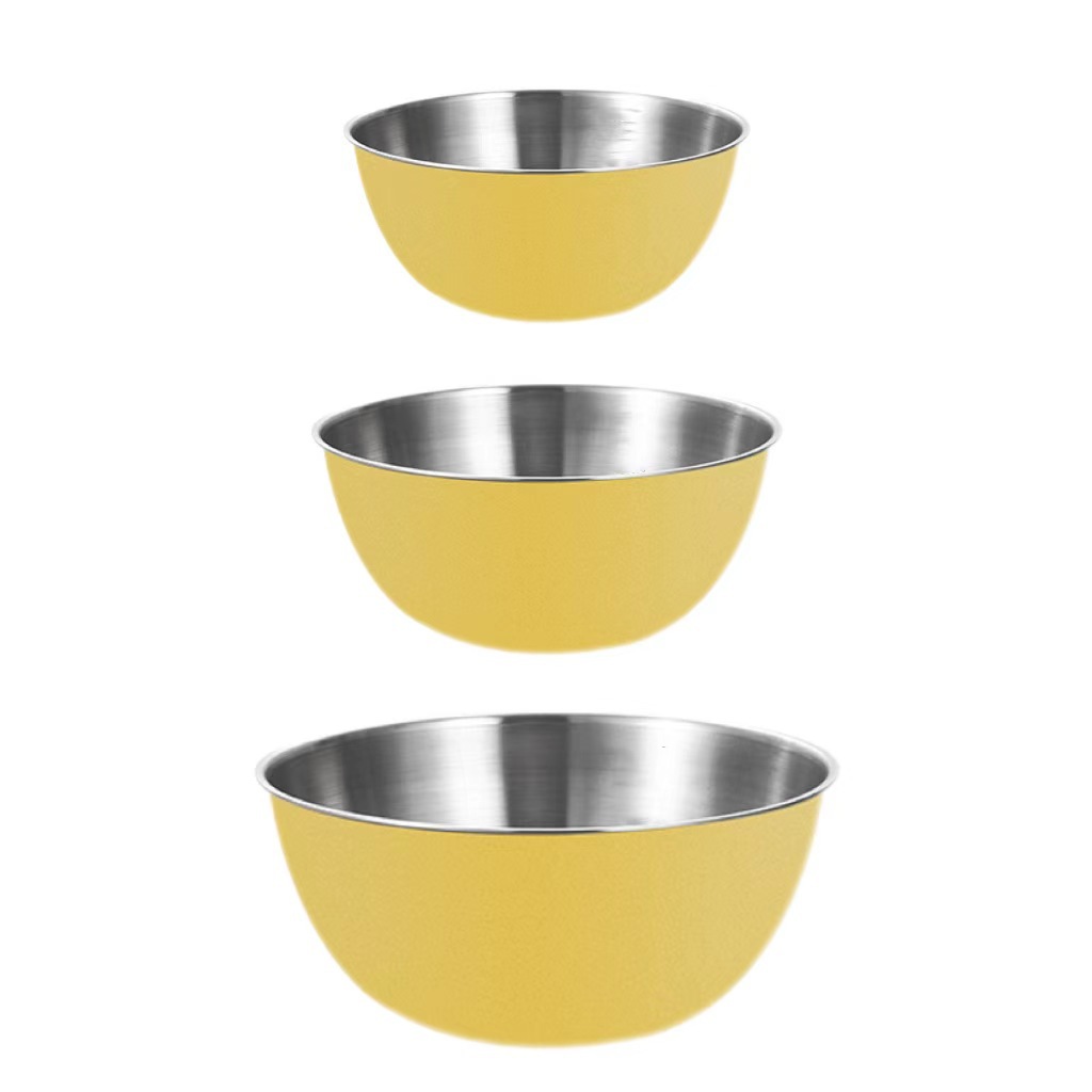 Cooking Pot Thickened Stainless Steel Salad Pot Scale Pot Egg Pot Kitchen Multifunctional Kneading and Pot Salad Bowl