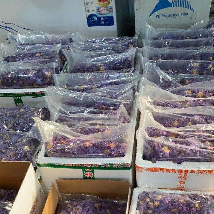 2025 New Blue Lotus Fresh Blue Lotus Dried Egyptian Water Lily Dried Flower Wholesale Spot 0.5kg / Piece