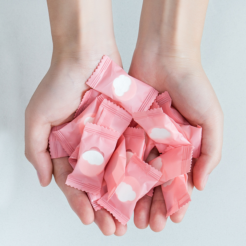 Cotton portable disposable compressed towel face towel thickened face cleaning beauty towel cotton face cleaning small square towel bulk batch