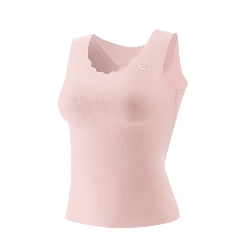 Girls' Thermal Vest, Student's Developmental Period Underwear, German Velvet Vest, Seamless Girls' Base Layer Top, Seamless Bra