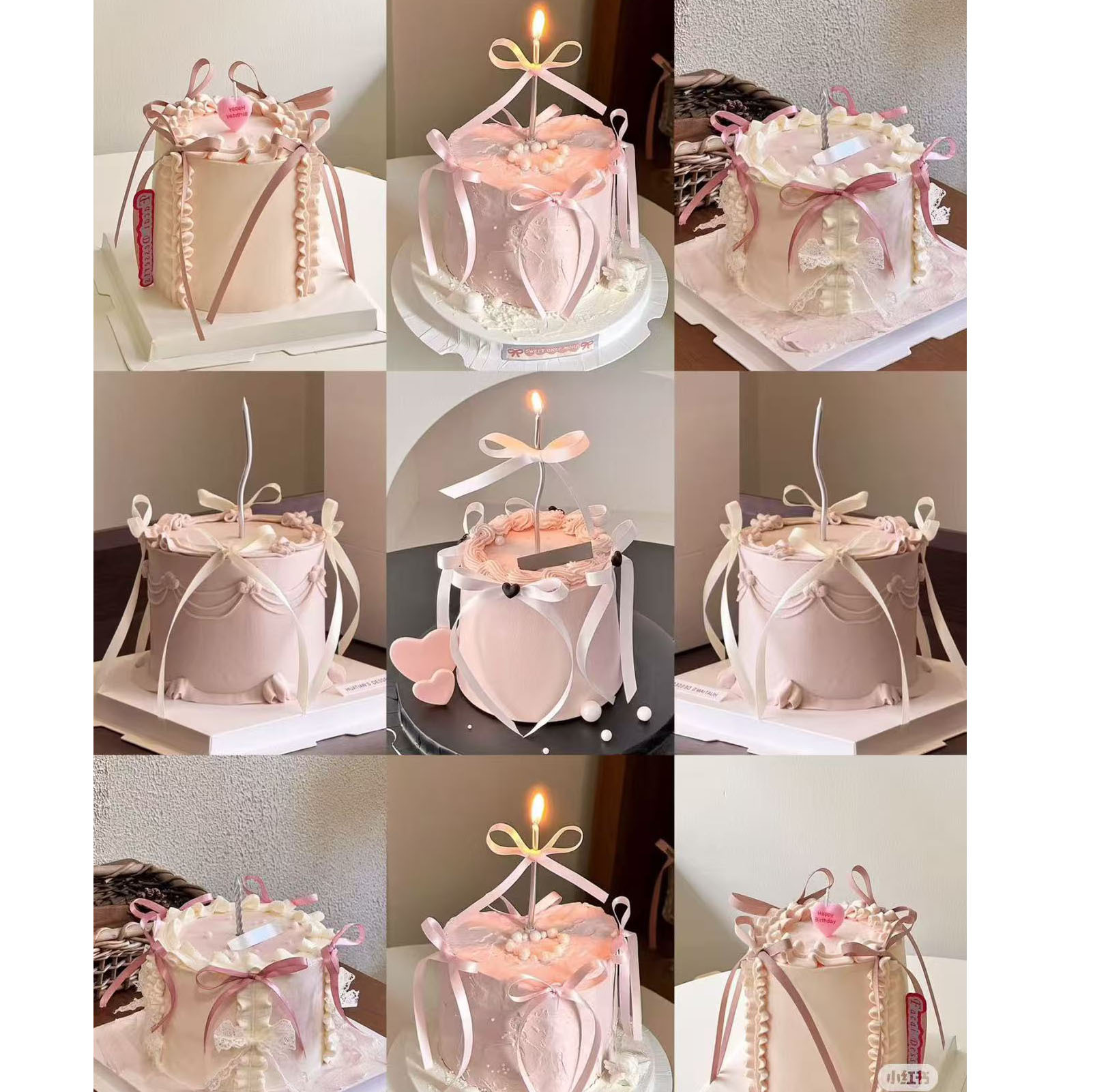 Ins Ballet Style Cake Dessert Candle Perfume Bottle Girl Cute Ponytail Hair Accessories Bag Pendant Bow Cross-Border