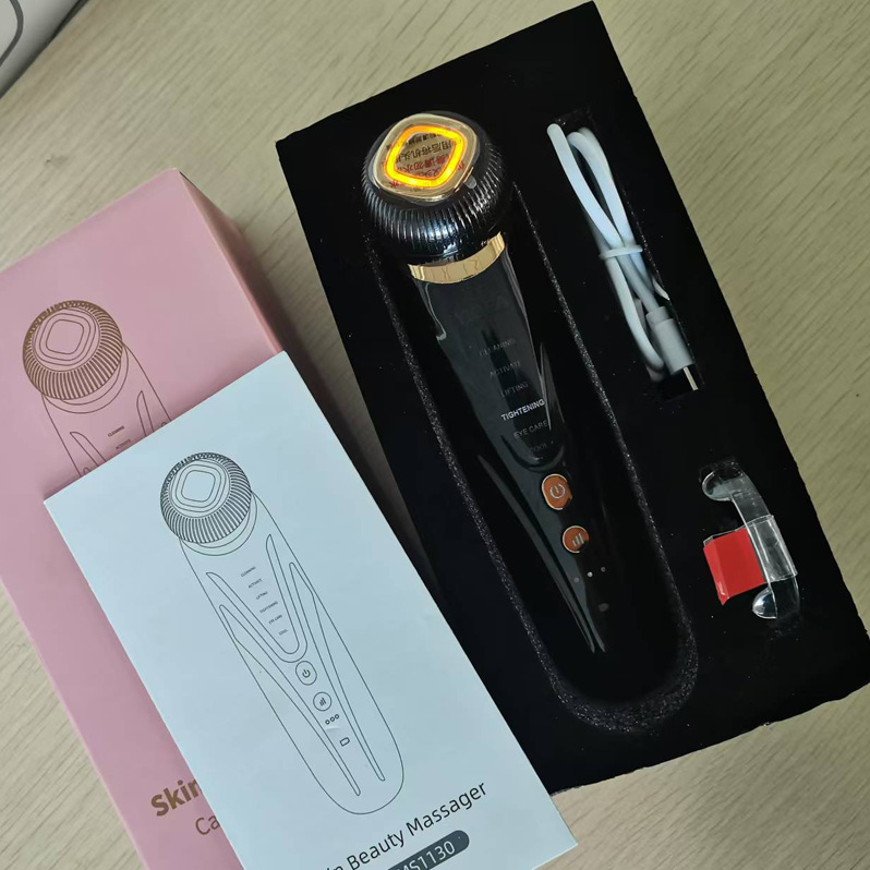 Hot and Cold Beauty Instrument Ice Hammer Facial Eye Massage Ice Compress Color Light Rejuvenation Instrument Beauty Introduction Instrument Household Cold Feeling