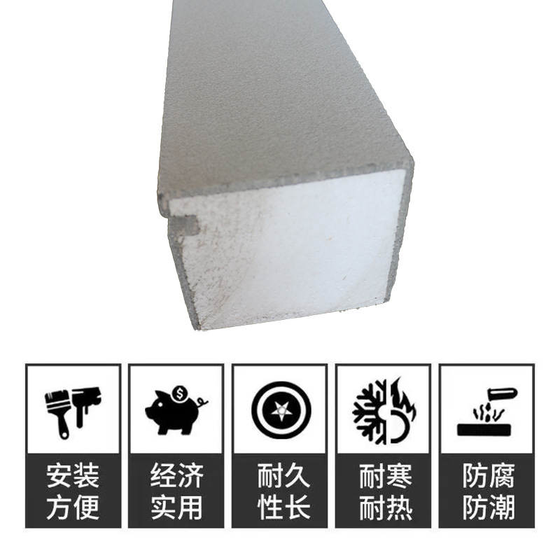 Wholesale eps foam line villa project wall line customizable window decoration Roman column window cover eaves line