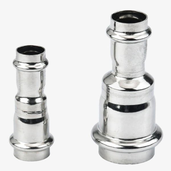 Different Diameter Straight-Through Joint 304 Stainless Steel Variable Diameter Clamp Double Clamp Pipe Fittings Cabinet Decoration Accessories Large and Small Heads