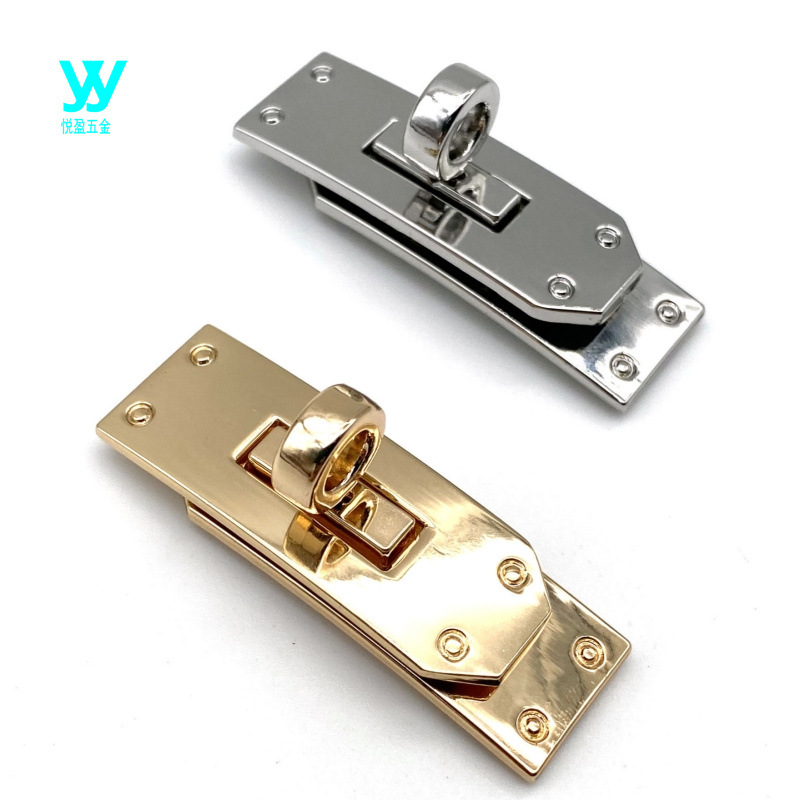 Customized Women's Belt Buckle Clothing Accessories Belt Belt Head Metal Zinc Alloy Die-Cast Double Ring Buckle Card Twist Lock Buckle