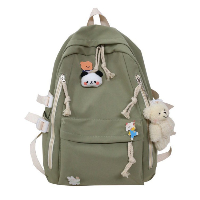 2024 new schoolbag female student Korean high school junior high school student backpack cute large capacity ins simple backpack