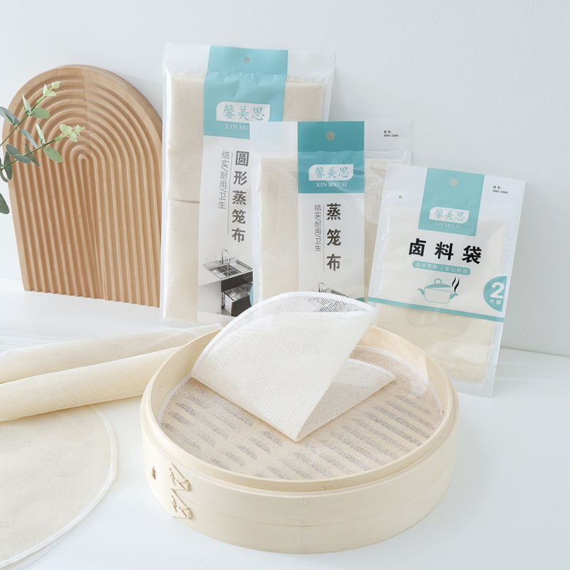 Оптовая продажа паровых полотенец, для парового хлеба, риса, домашние и коммерческие круглые полотенца для булочек, мешки для бобов, полотенца для тофу
