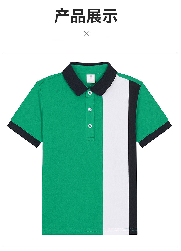 Kids Kidsren's T-Shirt Long-Sleeved Pure Cotton White Lapel Boys Polo Shirt Girls Primary School Students Middle School Uniforms