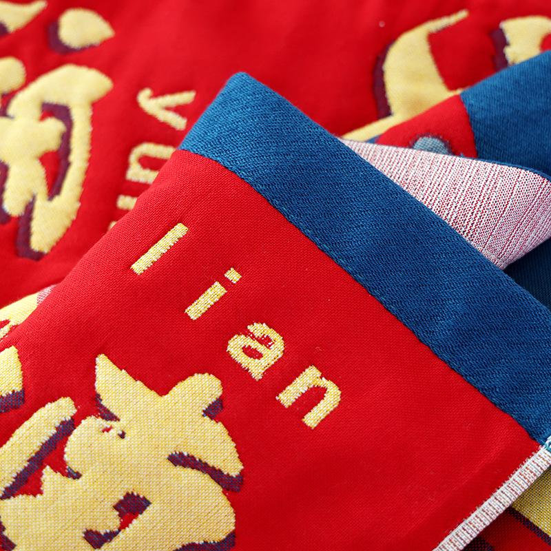 2024 New Class A Wedding Cotton Gauze Pillow Towel Direct Selling Cotton Soft Pillow Towel Bedding Wholesale