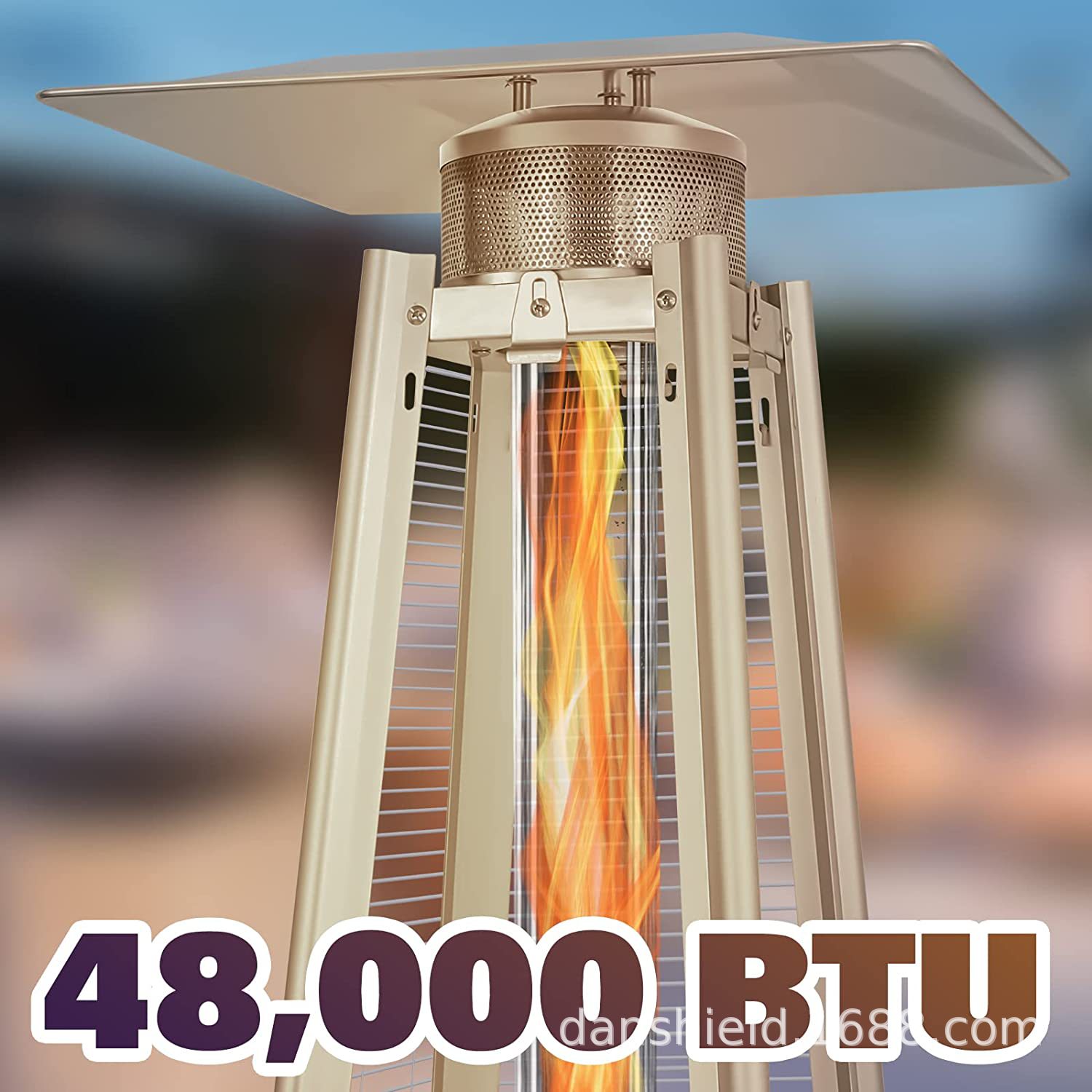 Garden courtyard outdoor tower-shaped gas heater commercial household energy-saving patio heater