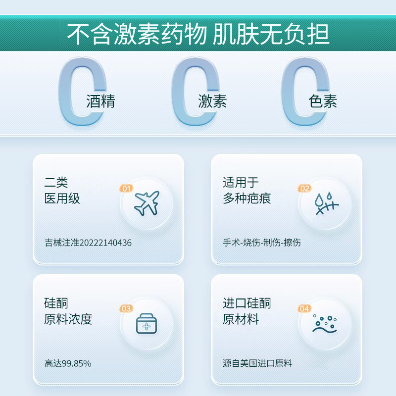 METNFU imported scar cream scar repair gel helps improve skin scar prevention scar formation Medical