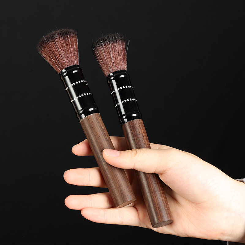 Solid Wood Buddha Dust Sweep Household Table Cleaning Tools suit Buddha Hall Cleaning Dust Sweep Soft Brush Dust Removal Buddha Supplies