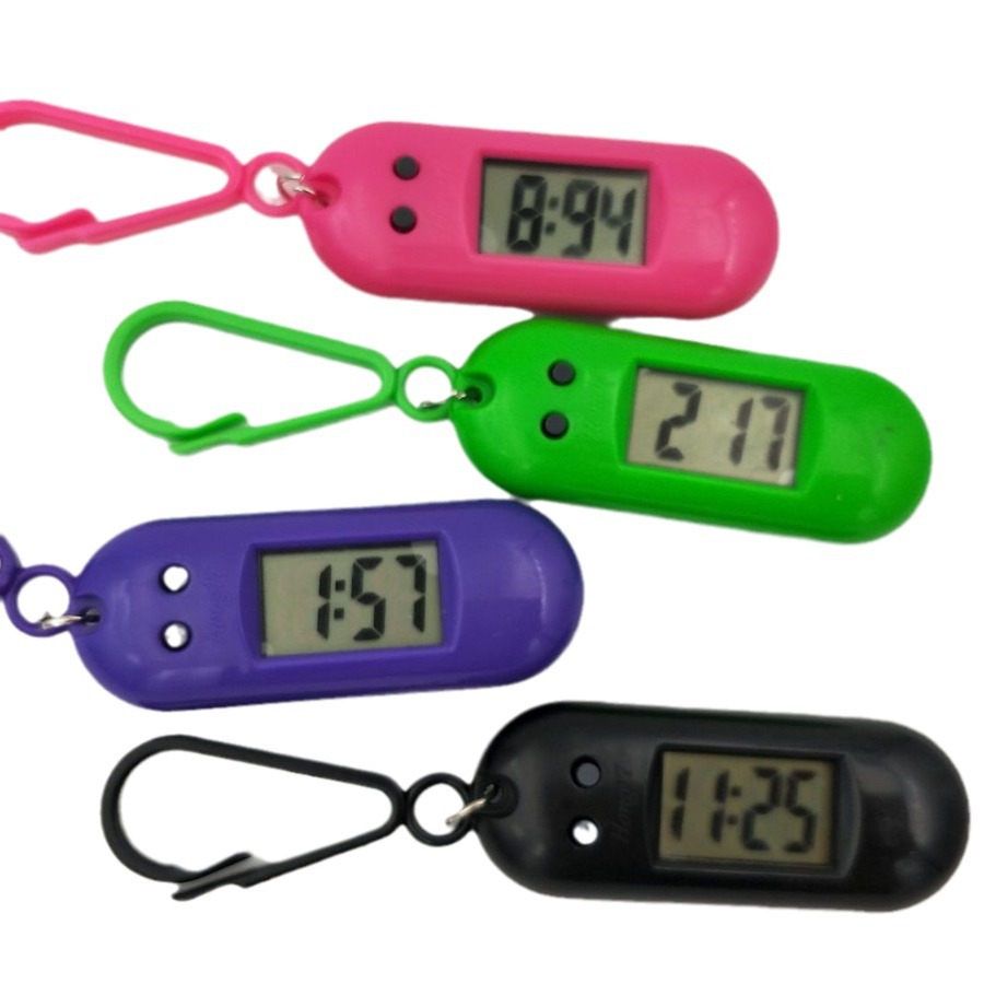 Small Wholesale Student Keychain Watch Promotion Taobao Gift Backpack Elliptical Electronic Watch Hanging Watch Hanging Watch