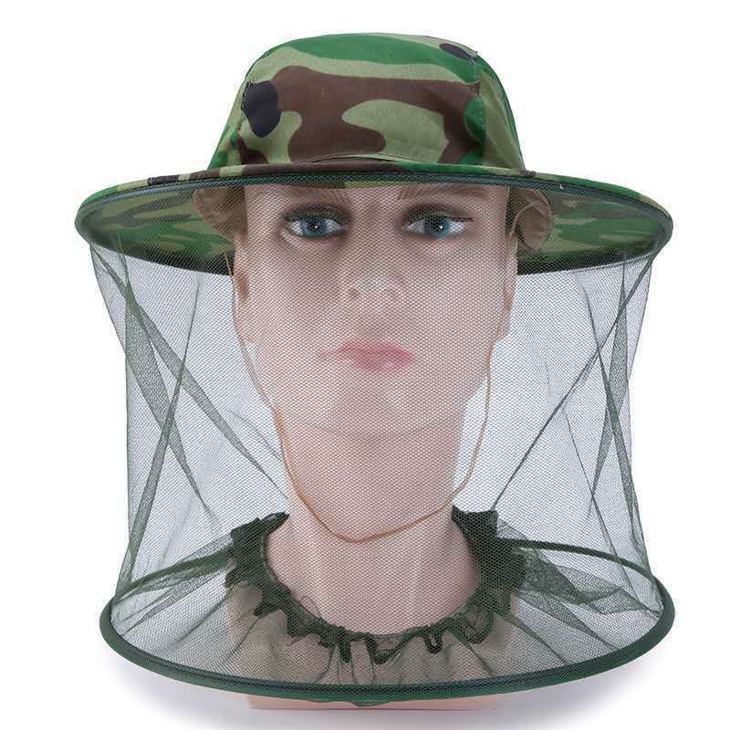 Anti-mosquito fishing hat tool full set beekeeping anti-bee cap Denim bee cap bee protective clothing cap sun mask