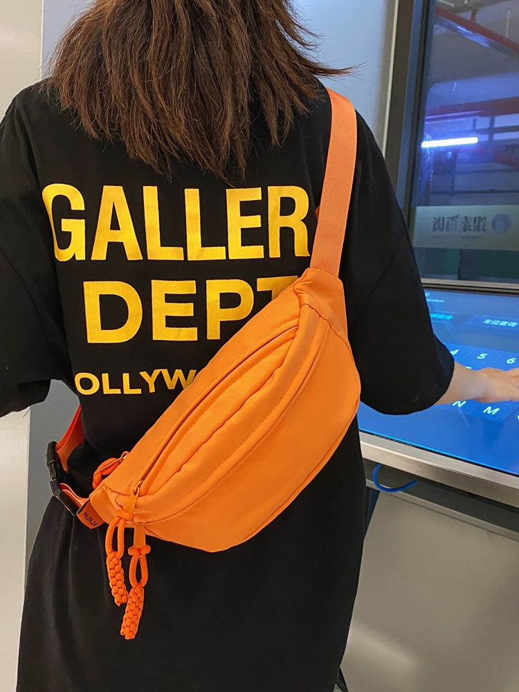 Japanese Style Chest Bag for Women 2023 Summer New Casual Simple Crossbody Bag Sports Couple Small Bag Versatile Hong Kong Style Waist Bag for Men