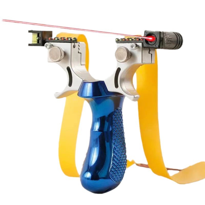 High-Precision Slingshot 98K Outdoor Quick-Pressure Laser Adult Competitive Flat Leather Infrared Powerful Legend Slingshot Collection
