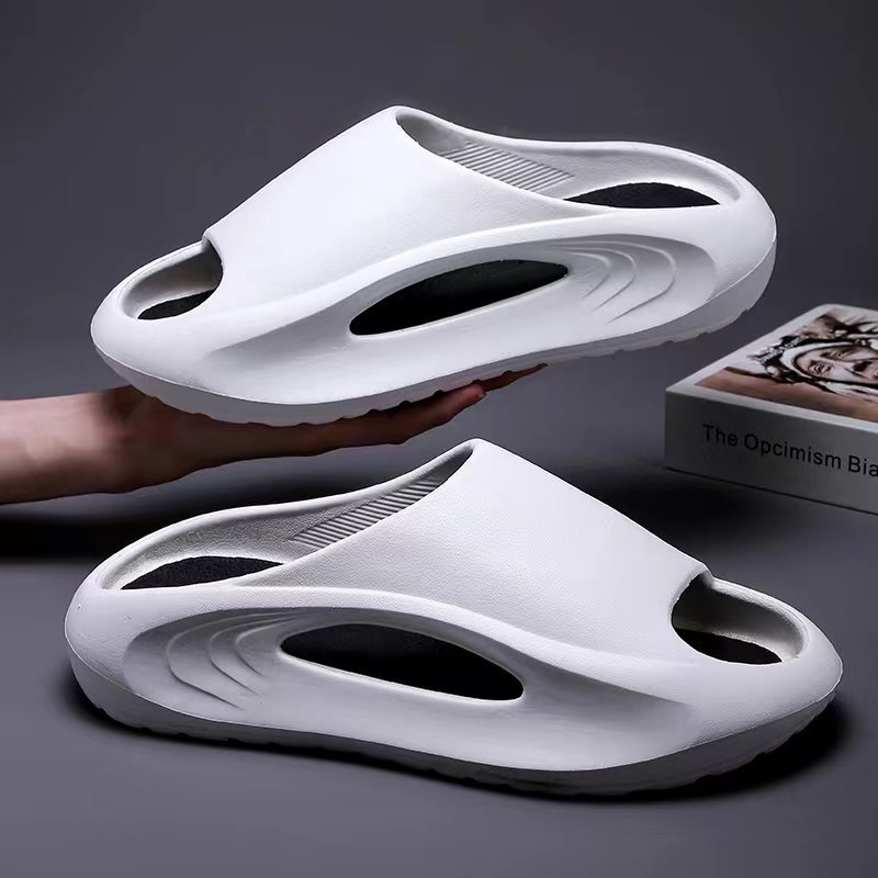 Мужские спортивные тапочки для улицы, толстая подошва, непромокаемые, антибактериальные