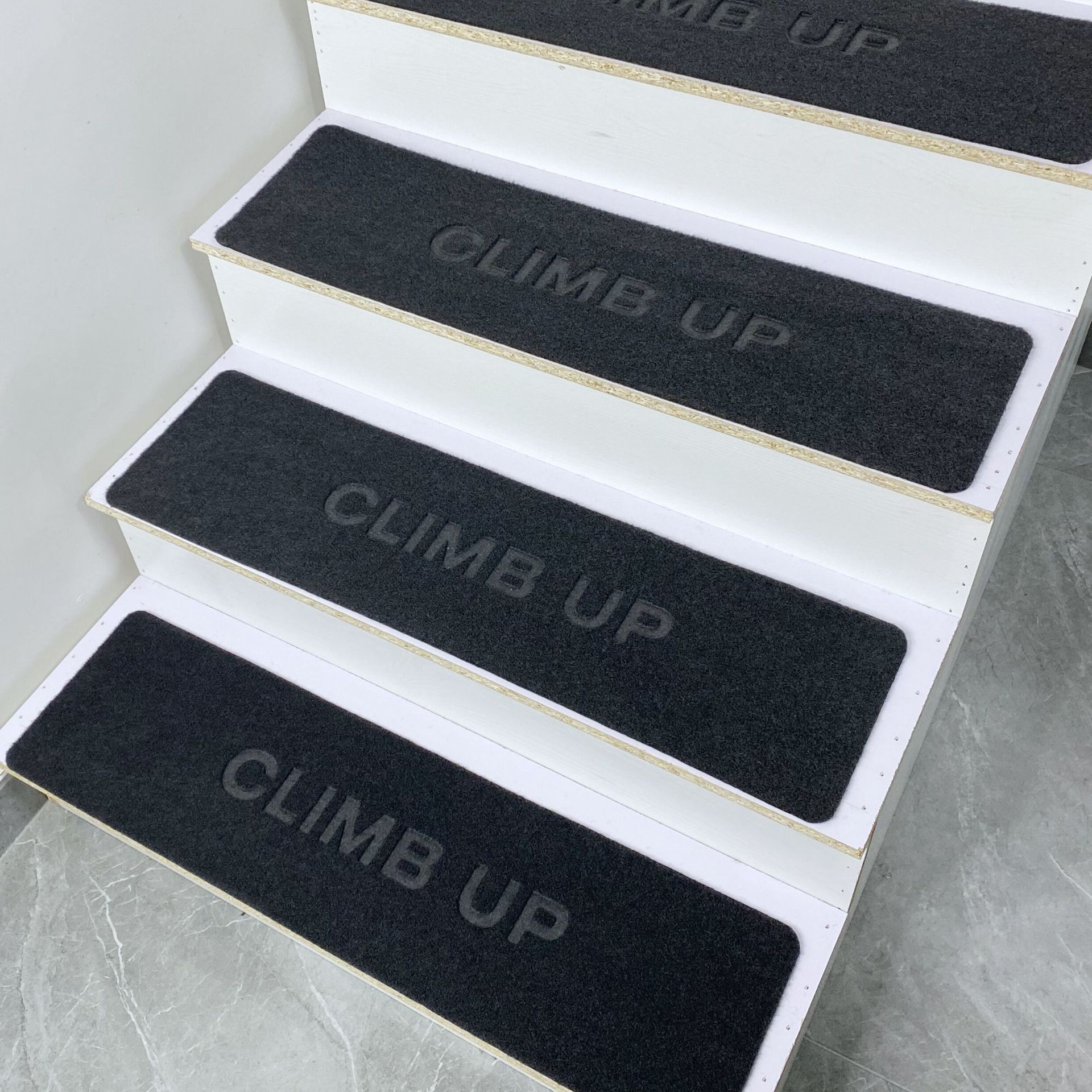 Cross-border Amazon Special Solid Wood Stair Step Mat Non-slip Mat Household Marble Stair Carpet Adhesive-free Self-adhesive