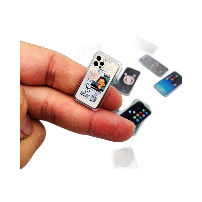 Dollhouse Mini Mobile Phone Mobile Phone Simulation Miniature Ornaments Model Doll House Accessories Acrylic