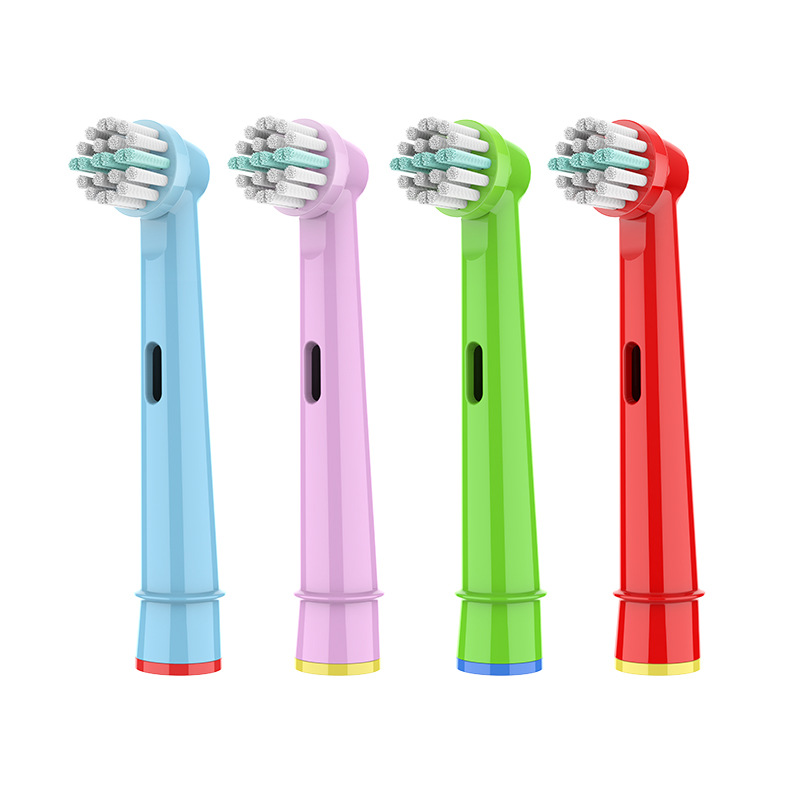 SOURCE manufacturer 4 PCs ebfiberglass children's soft fur fit oral Oule neutral B electric toothbrush head