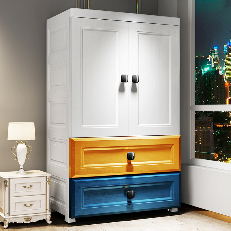 Super Peng 70 Width Morandi Children's Clothes Cabinet Thickened and Deepened Heated Baby Wardrobe Storage Cabinet Sundries Cabinet