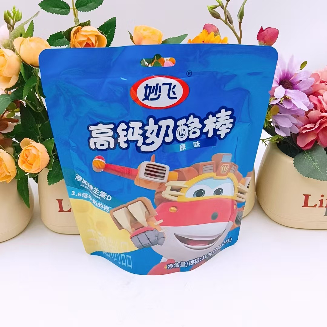 Miaofei cheese stick 100g per bag of 5 original fruit strawberry cheese stick cheese snacks wholesale