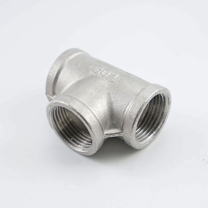304/201 Stainless Steel Internal Wire Tee Internal Thread Wire Buckle Equal Diameter Tee Joint Water Pipe Accessories 4 Minutes 6 Minutes 1 Inch