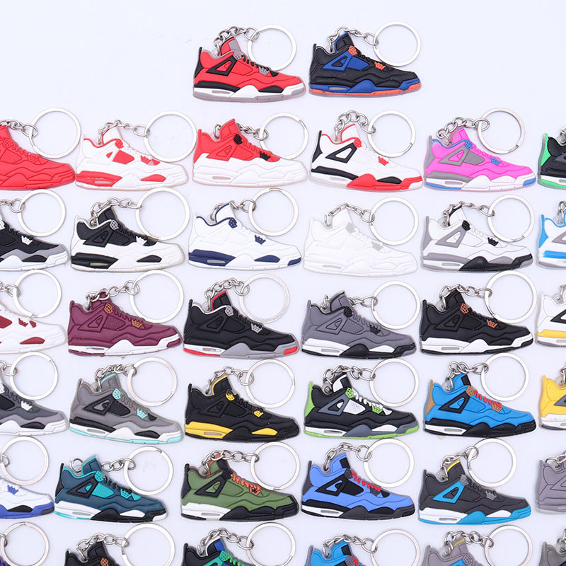 Jordan 4Th Generation Basketball Keychain Aj4 Keychain Off White Joint Pendant Small Gift