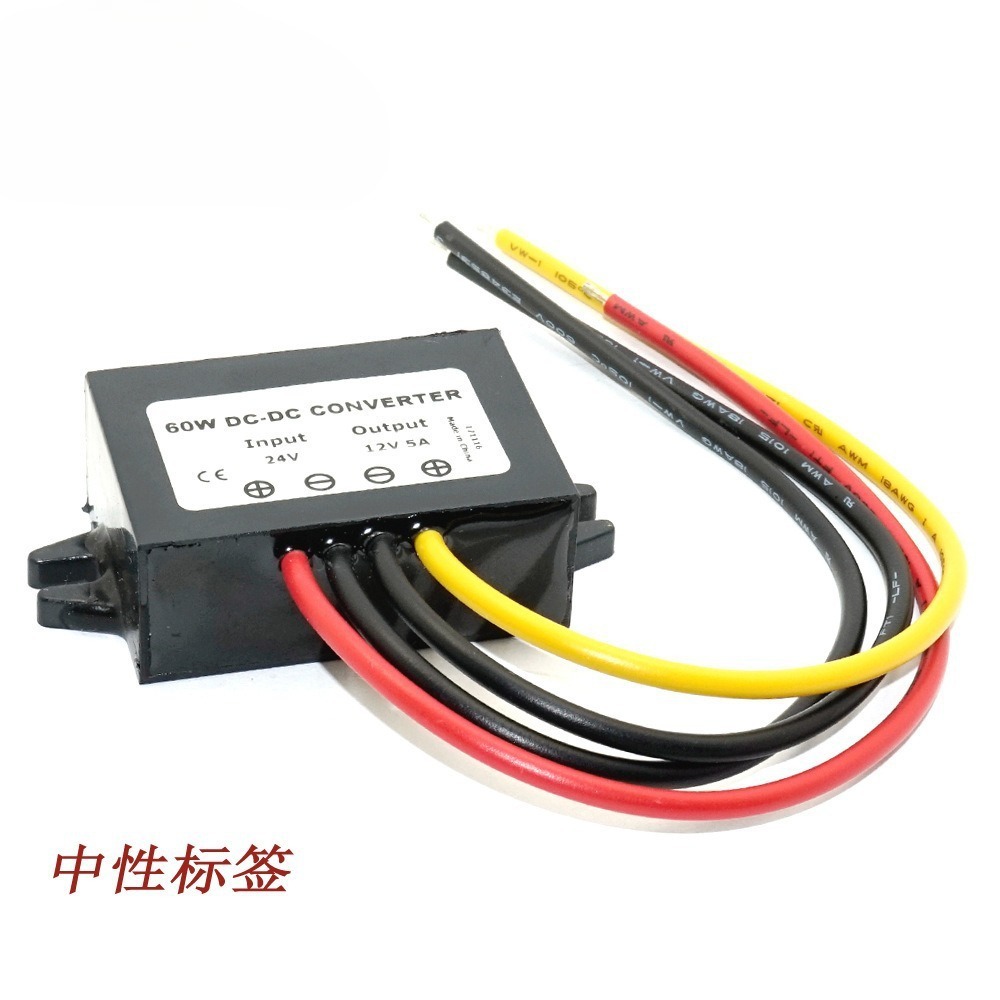 18-36V to 12V Car Power Converter 24V to 12V 5A Car Step-Down Power Module Dcdc