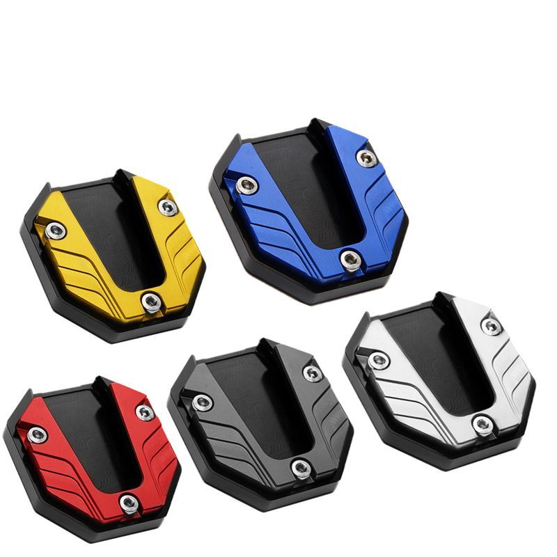 Electric car calf non-slip temple base motorcycle side tripod seat aluminum alloy modified foot support enlarged base