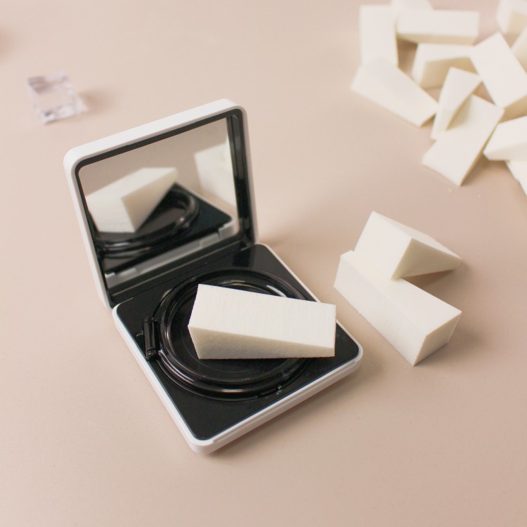 Latex Triangular Powder Puff Super Soft Makeup Sponge Block Manicure Sponge Dry and Wet Dual-Use Photo Studio Small Trapezoidal Beauty Egg