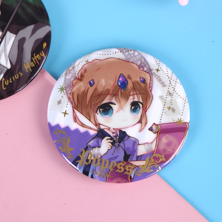 Factory wholesale tinplate badge tinplate badge tinplate badge Production Animation two-dimensional laser Yum