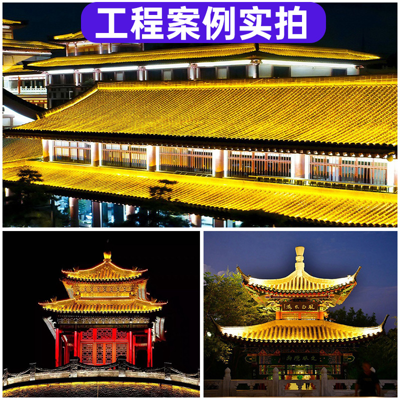 Ancient Building Corrugated Lamp Outdoor Led Lighting Waterproof Eaves Temple Pavilion Engineering Lamp Tile Lamp 6W24V Manufacturer