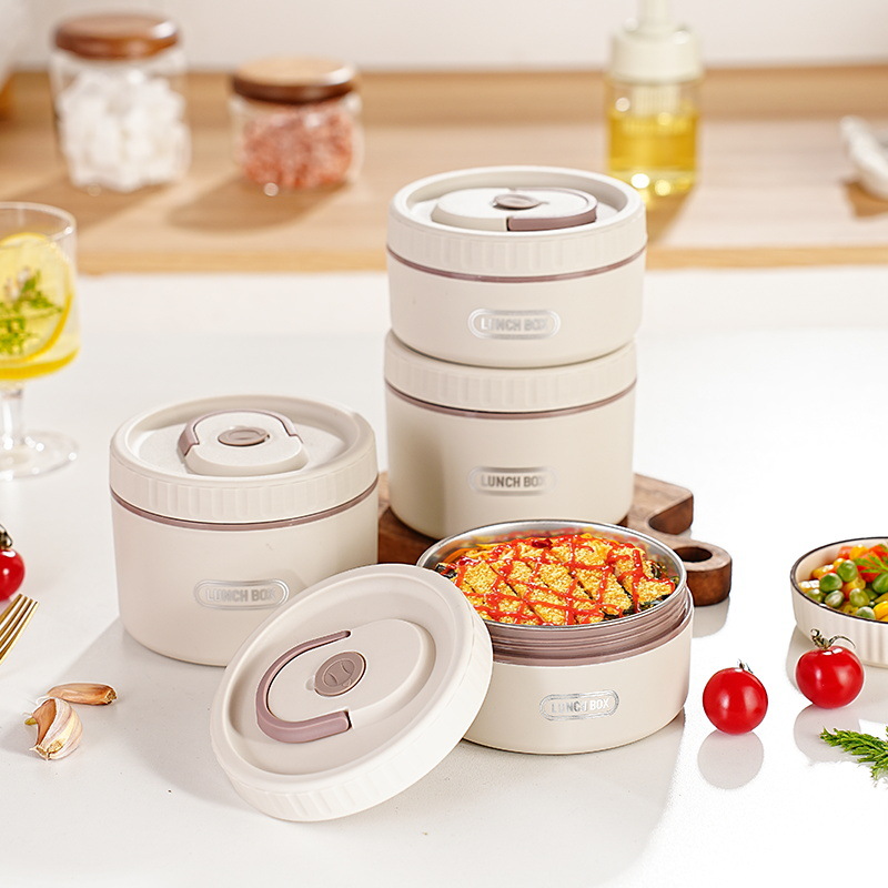 304 Stainless Steel Soup Can, Heatable Lunch Box, Portable Lunch Box for Office Workers, Student Dormitory Insulated Lunch Box