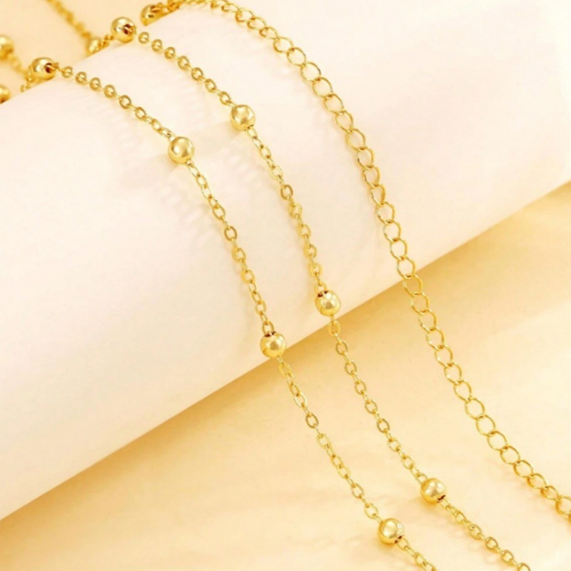 European and American Cross-Border Jewelry Fashion New Round Bead Chain Layered Sexy Waist Chain Women's Versatile Body Chain Waist Accessory