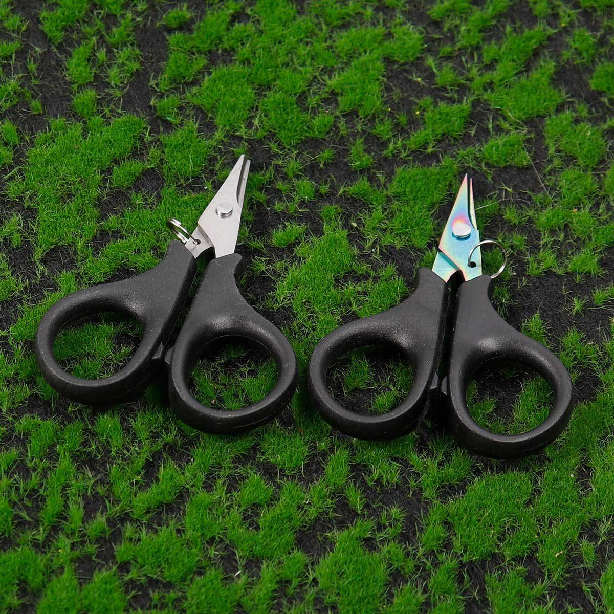 Outdoor Lure Pe Line Cutter Stainless Steel Titanium-Coated Fishing Scissors Easy-Pull Fishing Line Cutter Portable Practical Lure Scissors