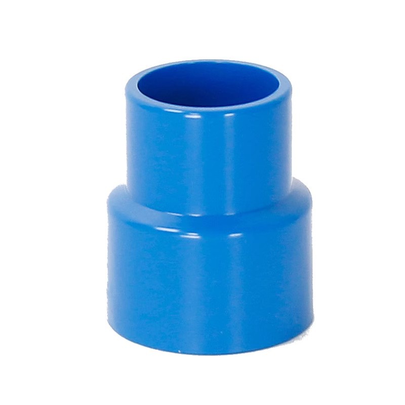 PVC large and small head reducing joint direct straight-through thickening accessories multiple specifications pipe fittings gray blue white