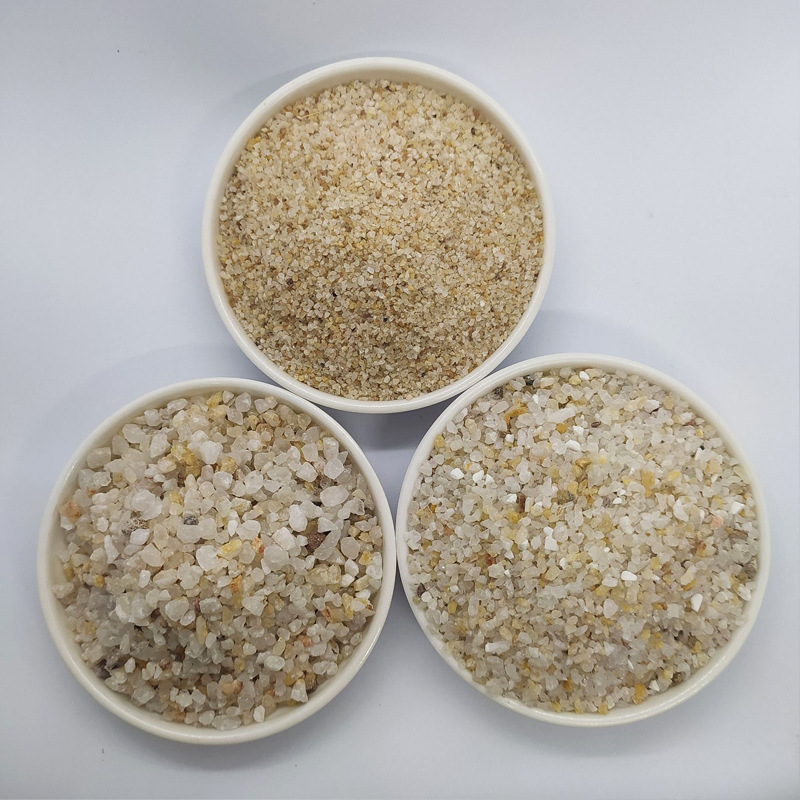 Exquisite Quartz Sand Sewage Treatment Filter Material Ceramic Casting Sand Blasting Artificial Marble Sand Painting Texture Painting Quartz Sand