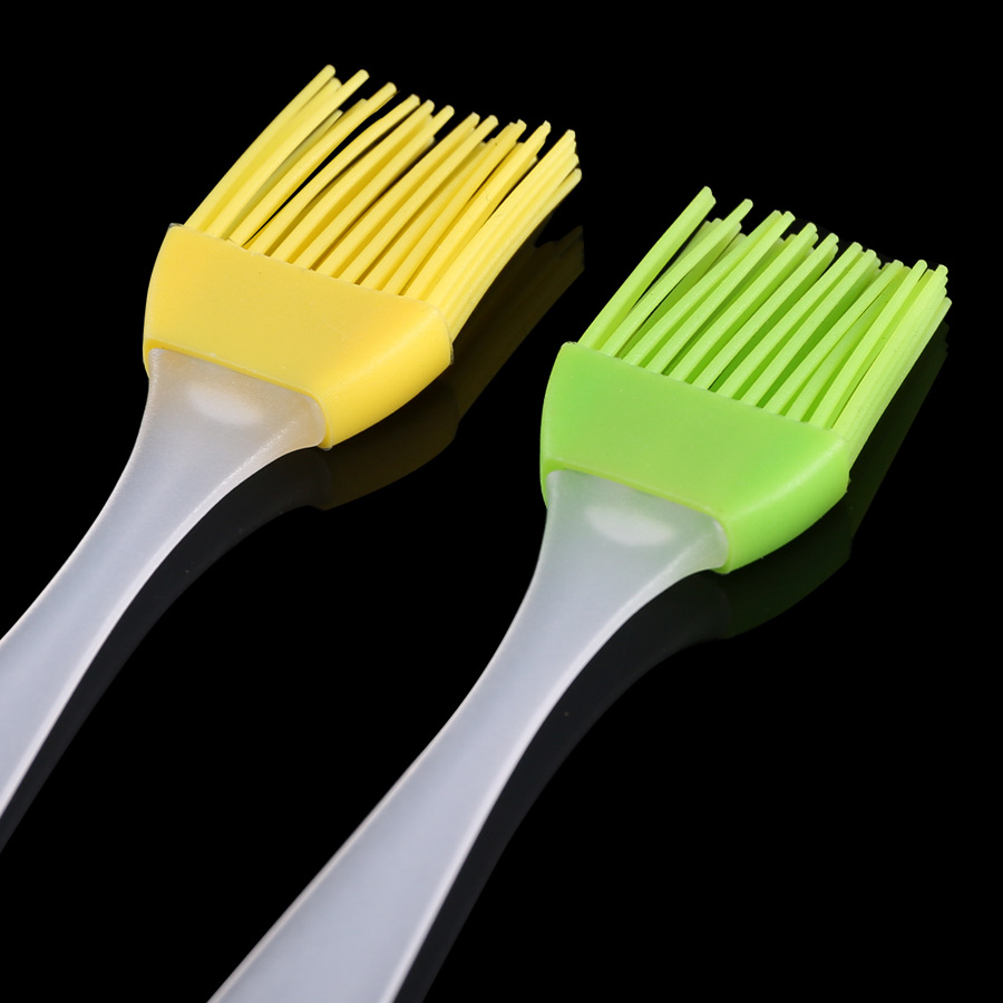 Factory spot split silicone barbecue brush high temperature resistant lint-free oil brush household food baking brush wholesale