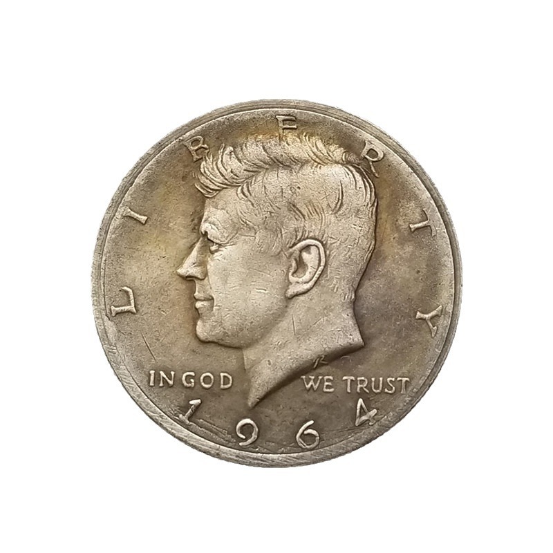 Antique Crafts 1964 United States Kennedy Brass Silver-Plated Material # T2021