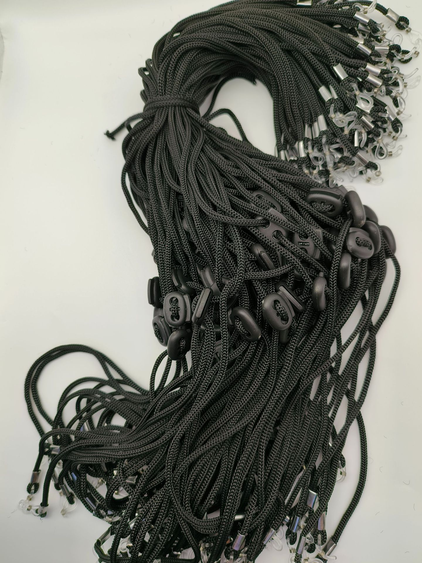 Far-moving Glasses Retractable Non-slip Anti-falling Black Nylon Eye Rope