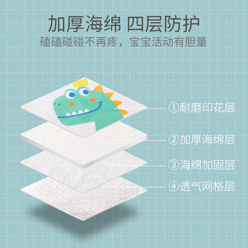 Cute Taobao Treasure Knee Pads Summer Knitted Breathable Baby Toddler Crawling Knee Pads Children's Anti-Fall Elbow Pads