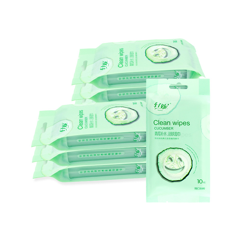 Hennie Wet Wipes Portable Small Bag Wipes Wet Wipes Face Oil Cleaning Hotel Foot Bath Beauty Wet Wipes Disposable Independent