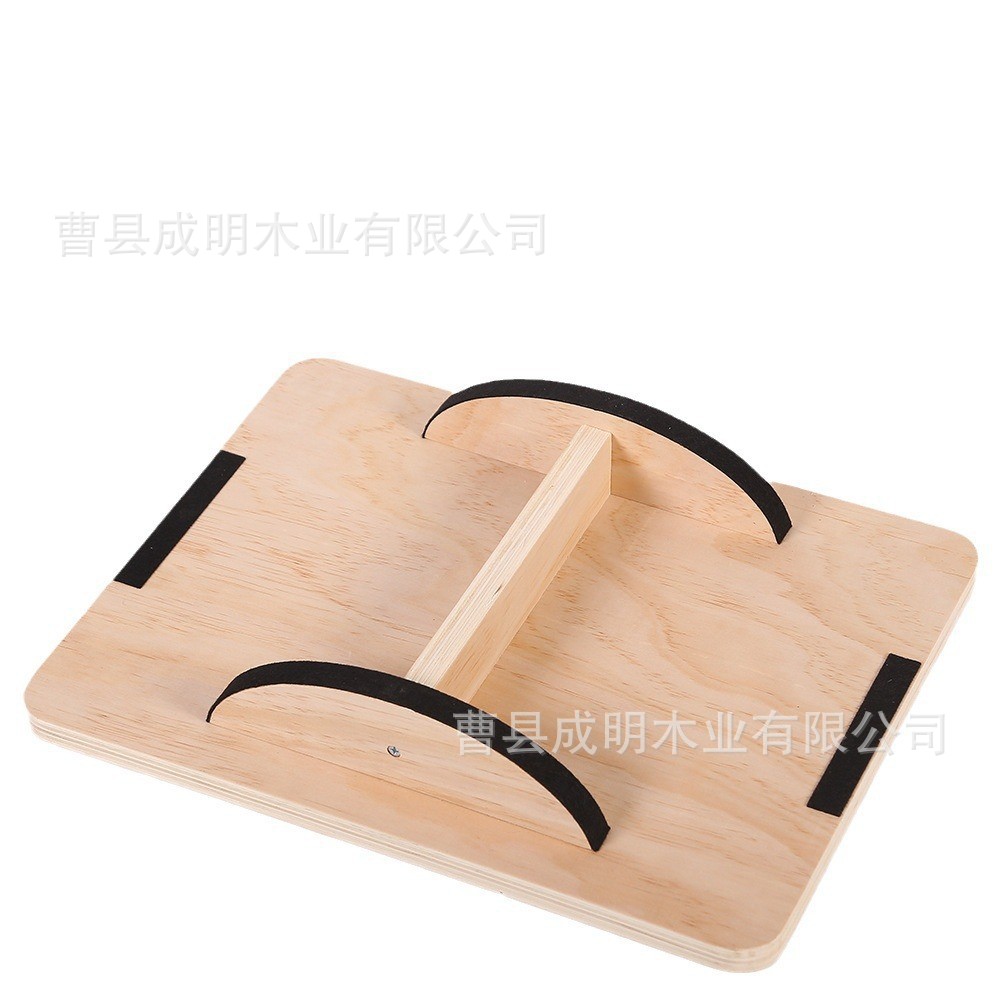 Modern Simple Training Coordination Fitness Pedal Adult Wooden Non-slip Solid Wood Rectangular Yoga Balance Board