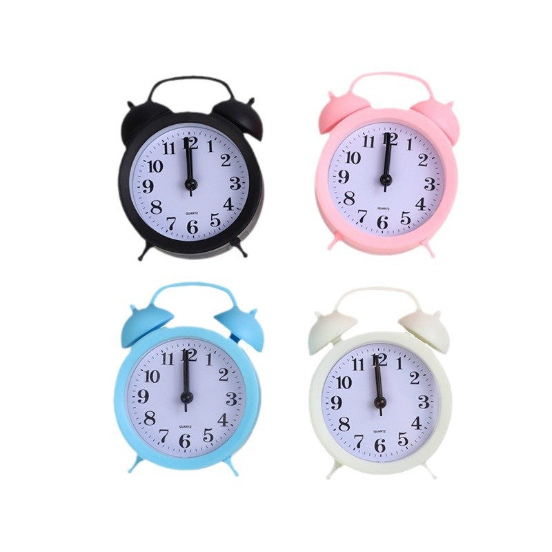 Color children's alarm clock cartoon alarm clock creative small alarm clock student alarm clock mute bedside clock factory direct sales