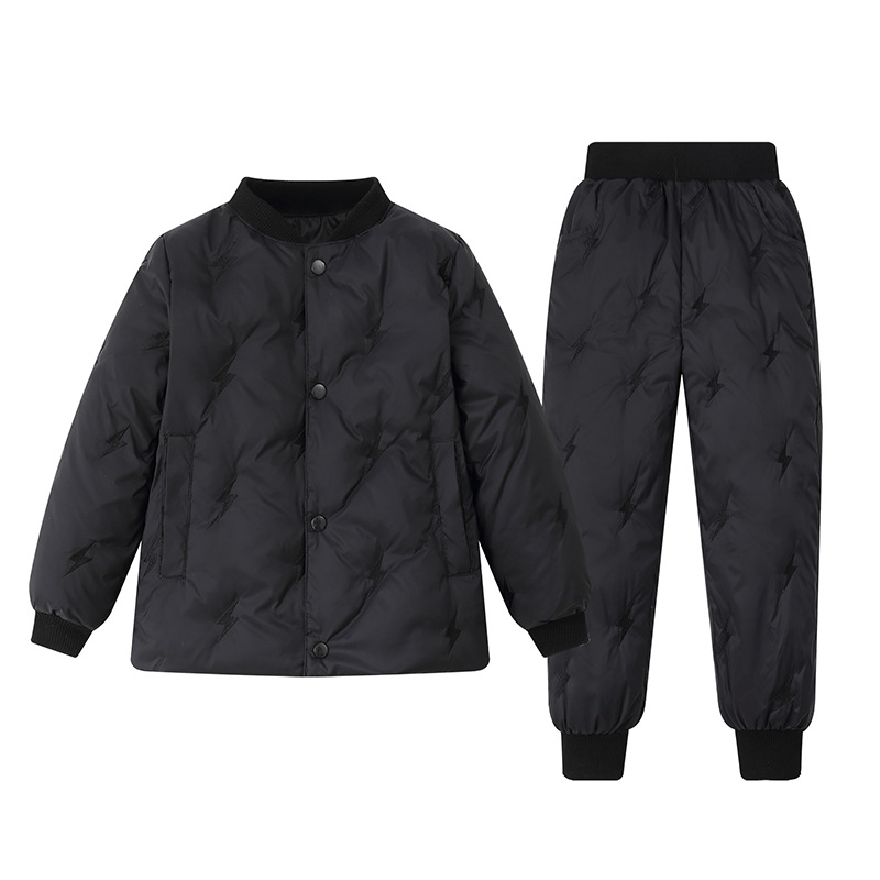 Легкая куртка из пуха Bala для детей, зимний комплект, брюки из пуха для мальчиков и девочек