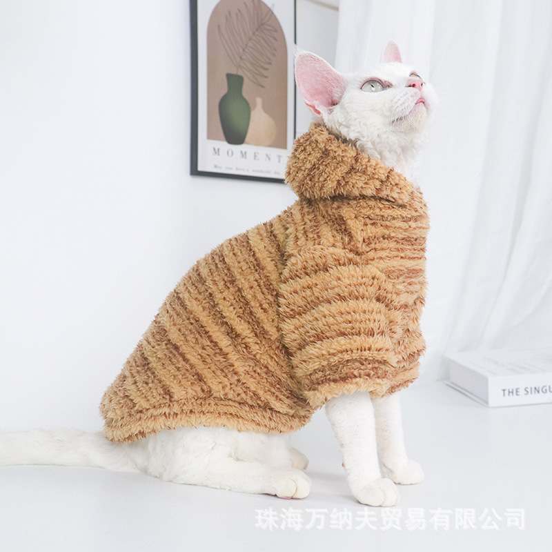 Комфортная одежда для безшерстных кошек, осенне-зимняя