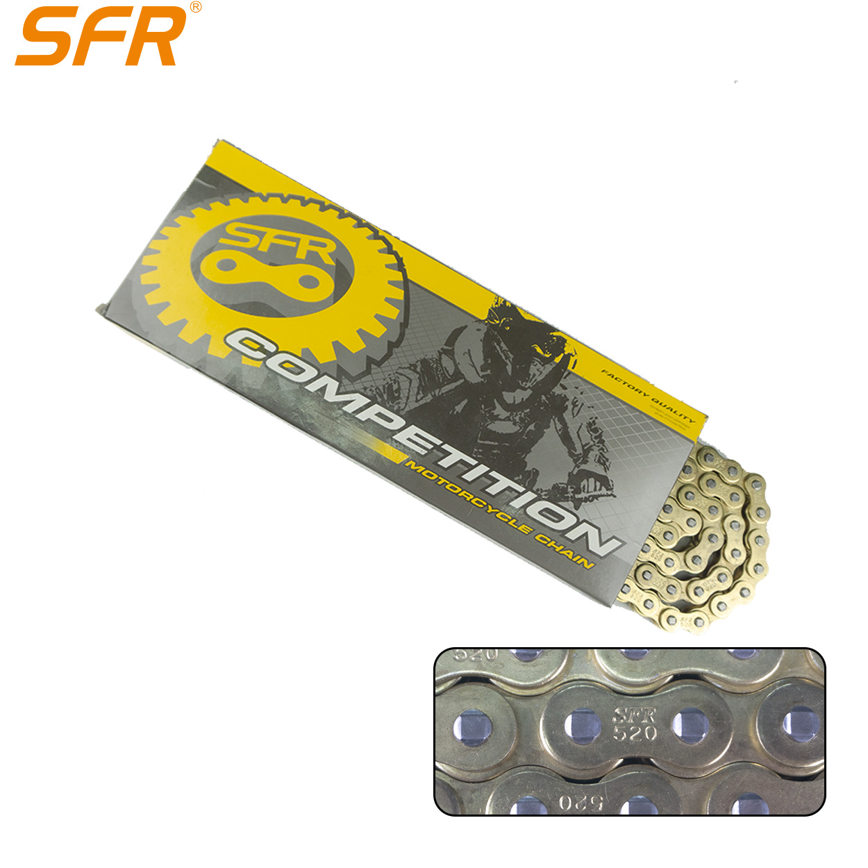 Agent Ordering 428/520/525/530 Shunfeng Sfr Motorcycle Electric Scooter Chain Transmission Drive Wear-Resistant