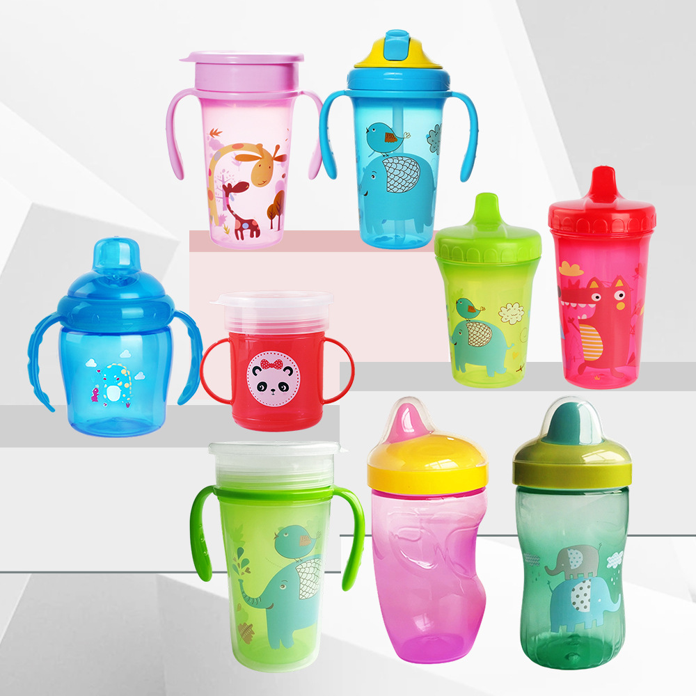 Source Manufacturer Kidsren's Water Cup, Duckbill Cup, Straw Cup, Plastic Cup, 360 Water Cup, Full Range of Baby Learning Drinking Cups