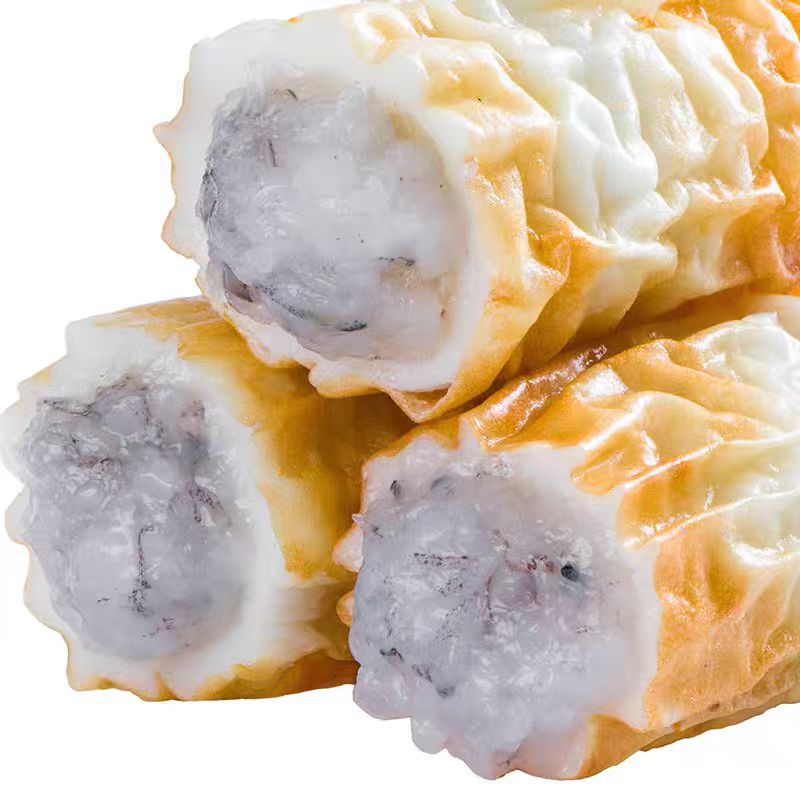 Delicious Cod and Shrimp Slippery 500G/Bag Sandwich Bamboo Shrimp Slippery Commercial Wholesale Hot Pot Skewers Frozen Ingredients